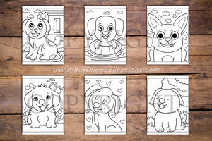 Happy Dogs Big and Bold Coloring Book