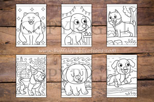 Happy Dogs Big and Bold Coloring Book