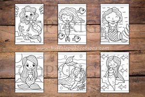 Mermaids Big and Bold Coloring Book