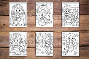 Mermaids Big and Bold Coloring Book