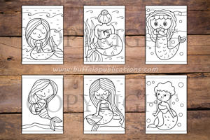 Mermaids Big and Bold Coloring Book
