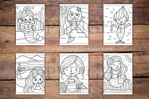 Mermaids Big and Bold Coloring Book