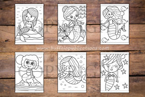 Mermaids Big and Bold Coloring Book