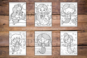 Mermaids Big and Bold Coloring Book