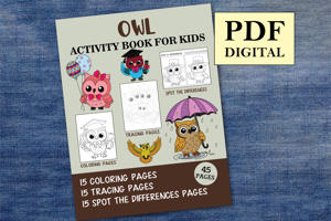 Owl Activity Book for Kids