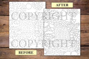 Dot to Dot Waterfalls for Adults