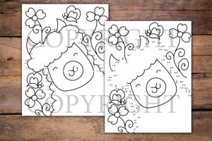 Llama Dot to Dot Book for Kids