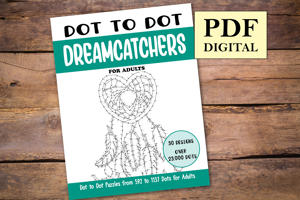 Dot to Dot Dreamcatchers for Adults