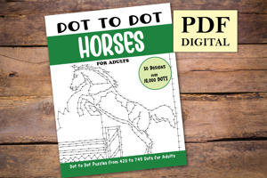 Dot to Dot Horses for Adults