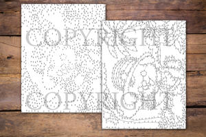 Dot to Dot Animals Wearing Hat for Adults