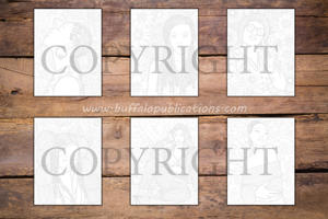 Black Women Ink Tracing Coloring Book for Adults