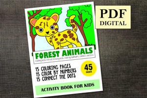Forest Animals Activity Book for Kids
