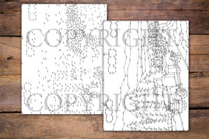 Dot to Dot Christmas Trucks for Adults