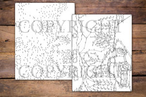 Dot to Dot Christmas Trucks for Adults