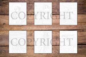 Famous Paintings Ink Tracing Coloring Book for Adults