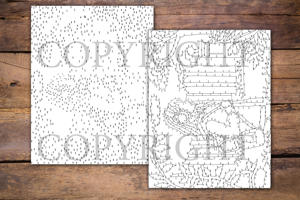 Dot to Dot Girl with Headphones for Adults