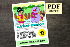 Winter Season Activity Book for Kids