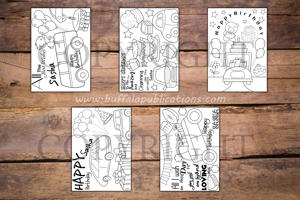 Cars Theme Personalized Birthday Coloring Book