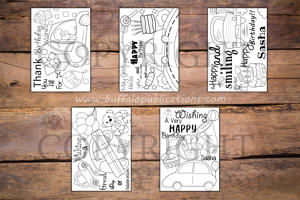 Cars Theme Personalized Birthday Coloring Book