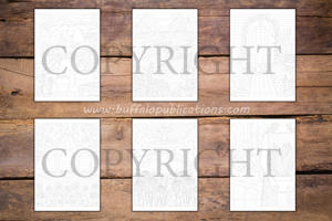 Garden Ink Tracing Coloring Book for Adults