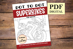 Dot to Dot Superbikes for Adults