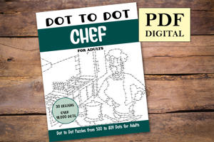 Dot to Dot Chef for Adults