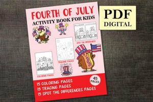 Fourth of July Activity Book for Kids