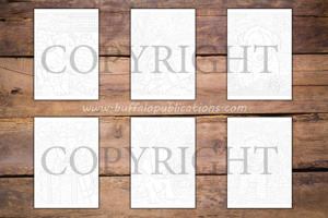 Puppies Ink Tracing Coloring Book for Adults