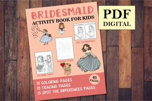 Bridesmaid Activity Book for Kids