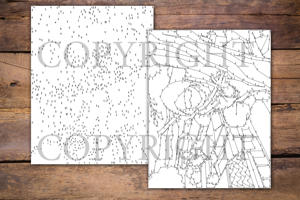 Dot to Dot Ninjas for Adults