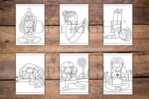 Yoga Big and Bold Coloring Book