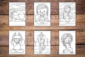 Yoga Big and Bold Coloring Book