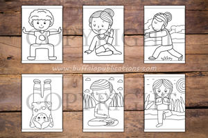 Yoga Big and Bold Coloring Book