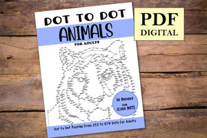 Dot to Dot Animals for Adults