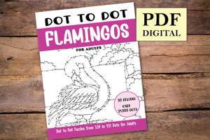 Dot to Dot Flamingos for Adults