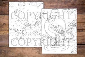 Dot to Dot Flamingos for Adults
