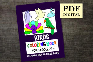 Birds Coloring Book for Toddlers