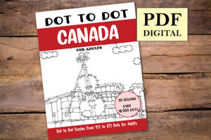 Dot to Dot Canada for Adults