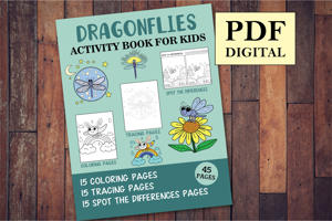 Dragonflies Activity Book for Kids