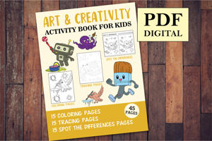 Art and Creativity Activity Book for Kids