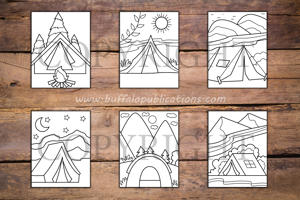 Camping Big and Bold Coloring Book