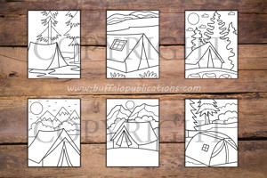 Camping Big and Bold Coloring Book