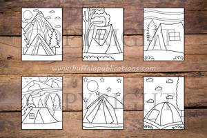 Camping Big and Bold Coloring Book