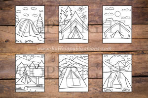 Camping Big and Bold Coloring Book