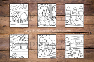 Camping Big and Bold Coloring Book