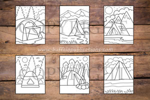 Camping Big and Bold Coloring Book