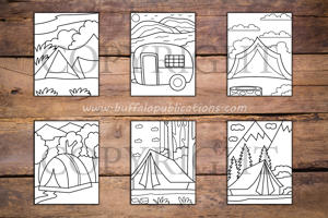 Camping Big and Bold Coloring Book