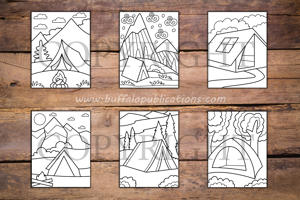 Camping Big and Bold Coloring Book