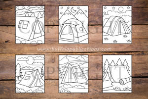 Camping Big and Bold Coloring Book