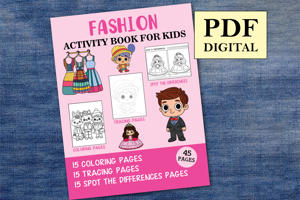 Fashion Activity Book for Kids